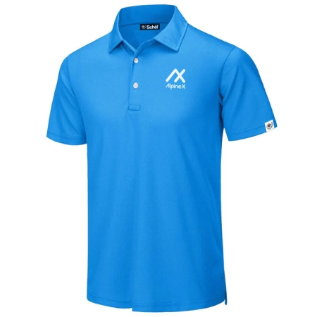 Schel Alpine-X polo shirt in marine blue